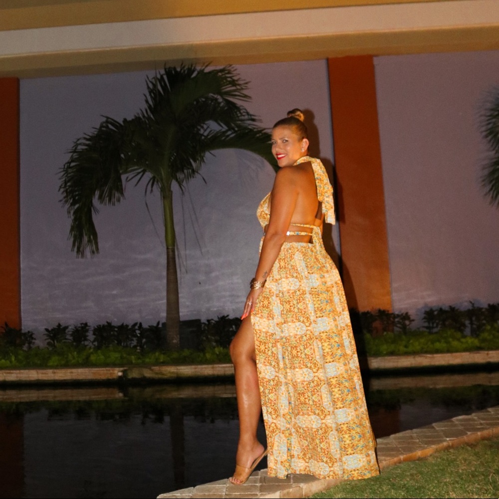 Luxxel Maxi Dress Large - Picture 2 of 6